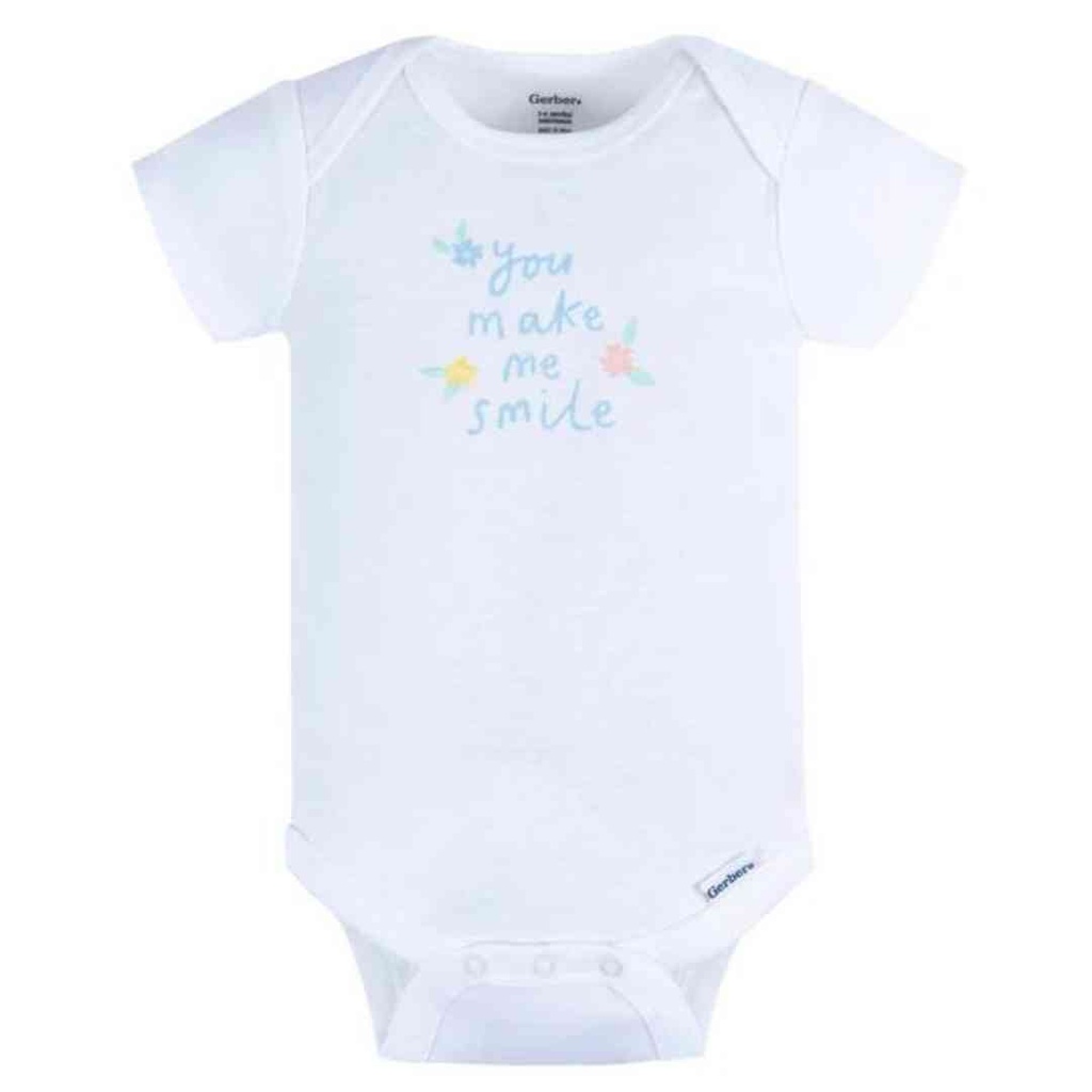 Gerber Onesie 3pk Floral 3-6M