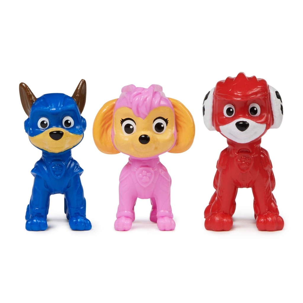 Paw Patrol Mighty Movie Pawket Figures 3pk