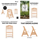 Alpha+ Highchair Natural