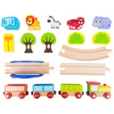 Wooden My Zoo Toy Train Set