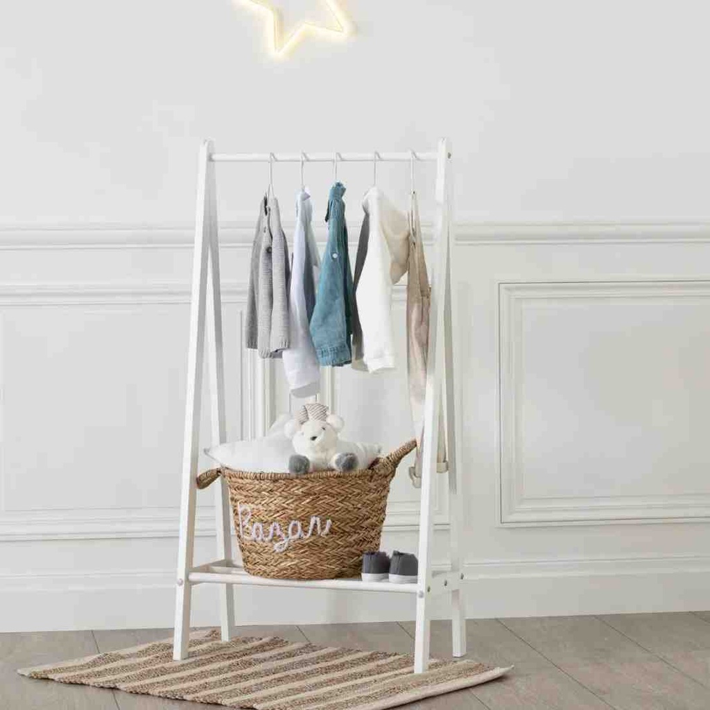 Kids' Teepee Clothes Rack White
