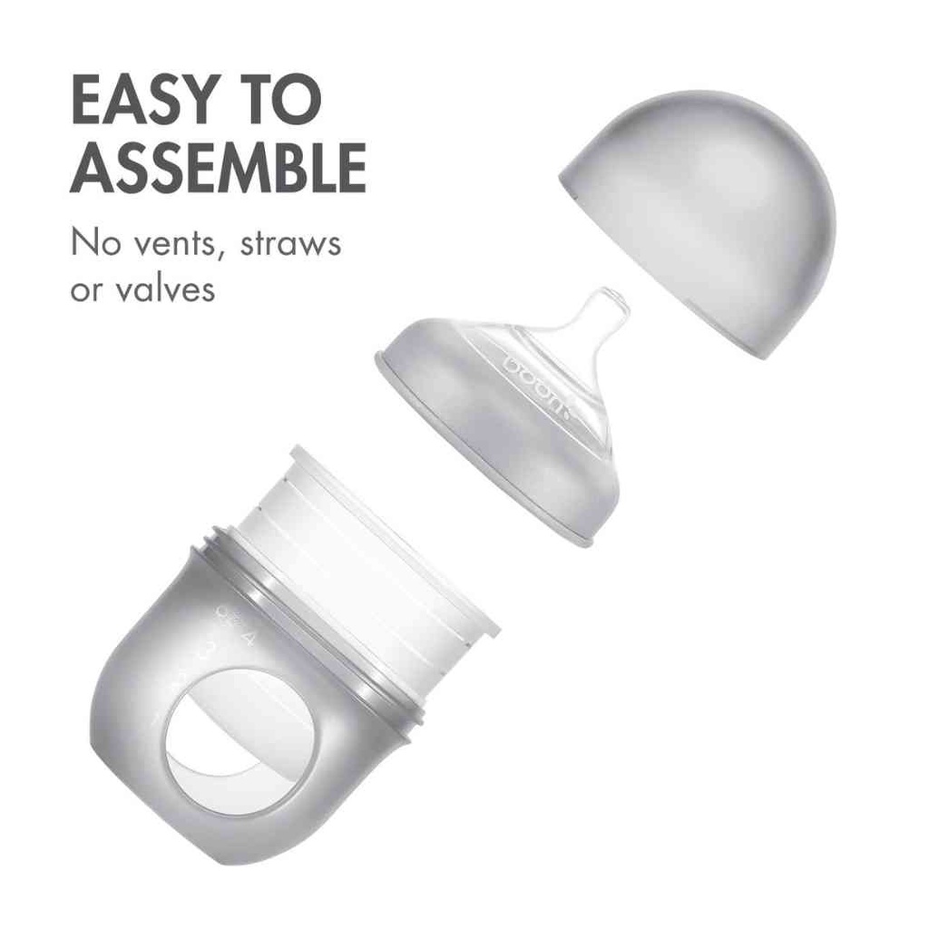 Nursh Bottle Grey 3 pack 4oz