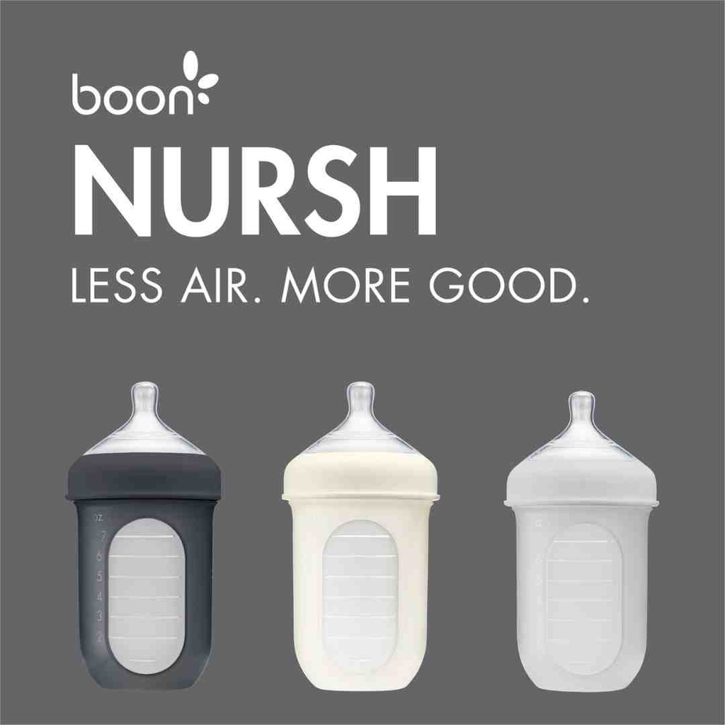 Nursh Bottle Grey 3 pack 8oz