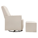 Davinci Olive Glider and Ottoman Cream