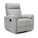 Davinci Suzy Swivel Recliner Frost Grey