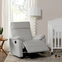 Davinci Suzy Swivel Recliner Frost Grey