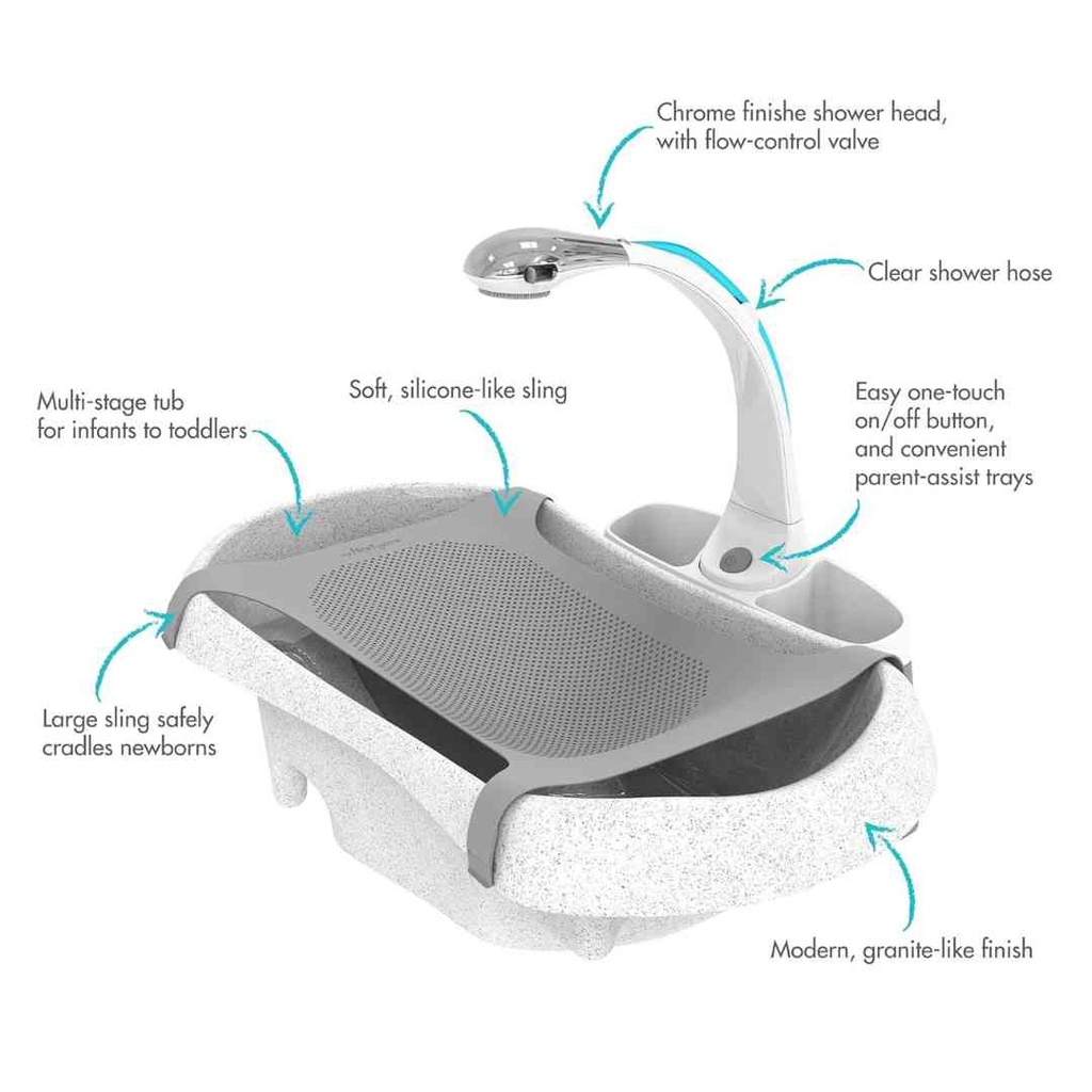 The First Years Rain Shower Spa Bath Tub