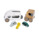 Wooden Car Carrier With 3 Vehicles