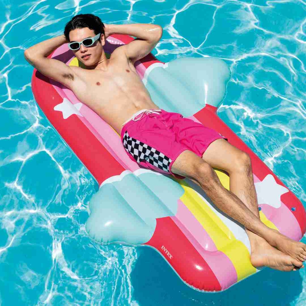 Rainbow Cloud Inflatable Pool Float