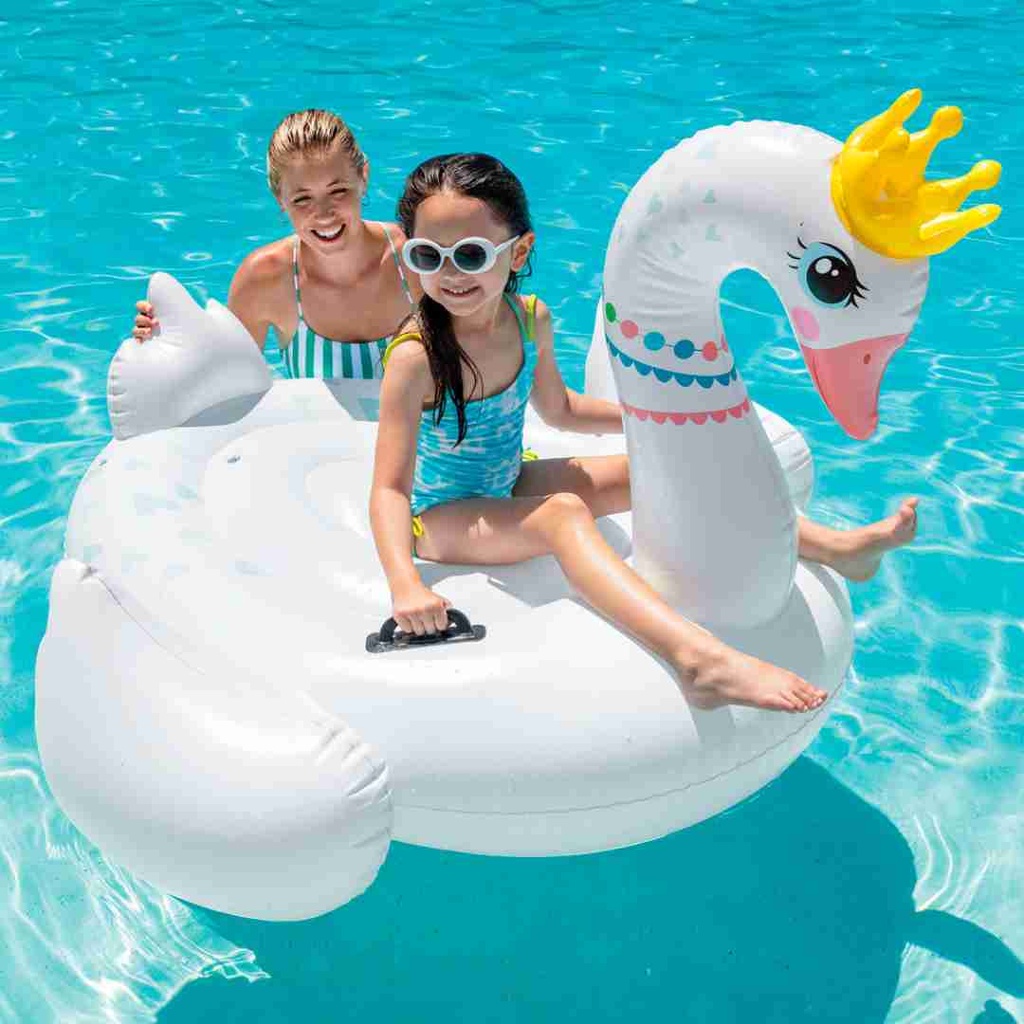 Majestic Swan Ride-On Inflatable Pool Float