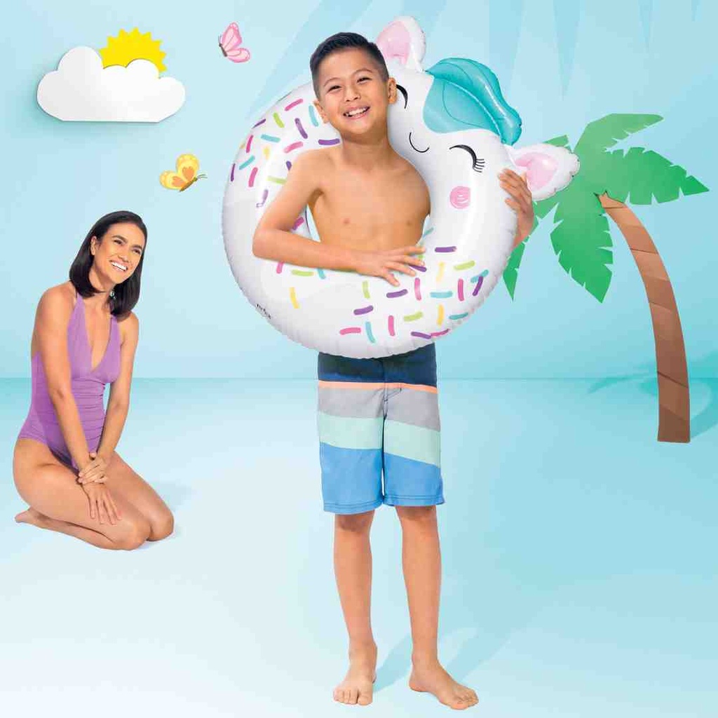 Cute Animal Inflatable Swim Rings Assortment