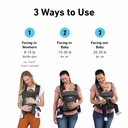 Graco Cradle Me Lite 3-in-1 Carrier Charcoal Grey