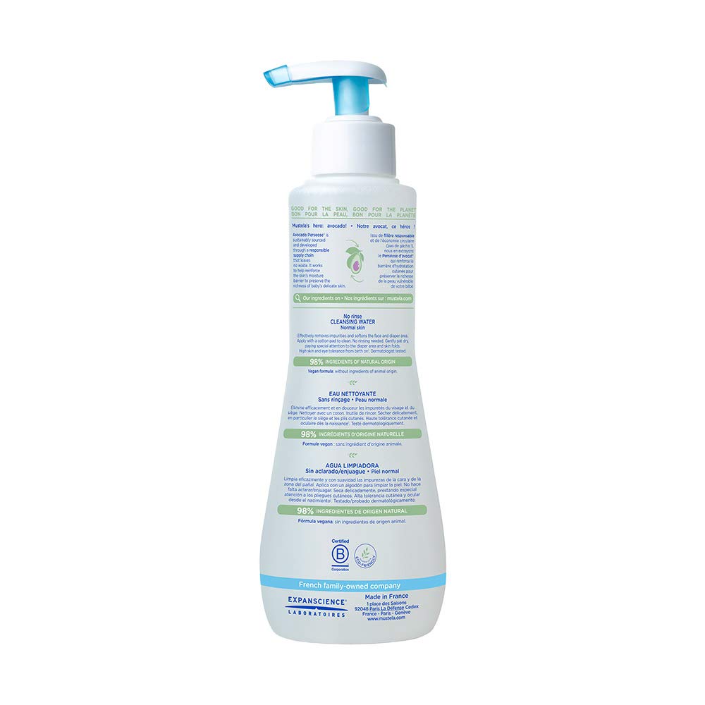 Mustela No Rinse Baby Cleansing Water 10.14oz