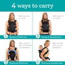 Infantino Flip 4-in-1 Convertible Carrier Black