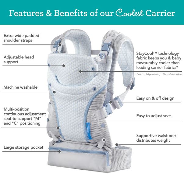 Infantino Staycool 4-in-1 Convertible Carrier
