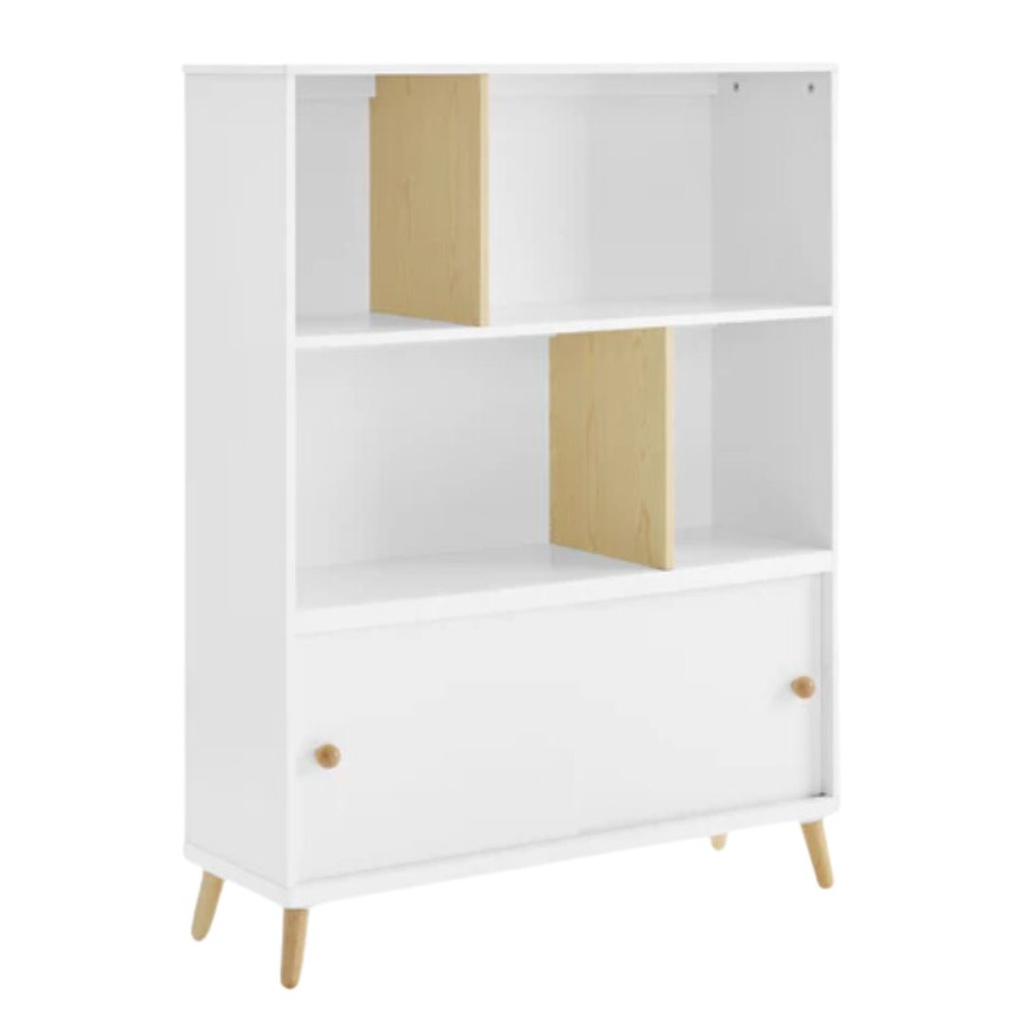 Essex Bookcase White Natural