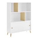 Essex Bookcase White Natural