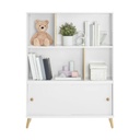 Essex Bookcase White Natural