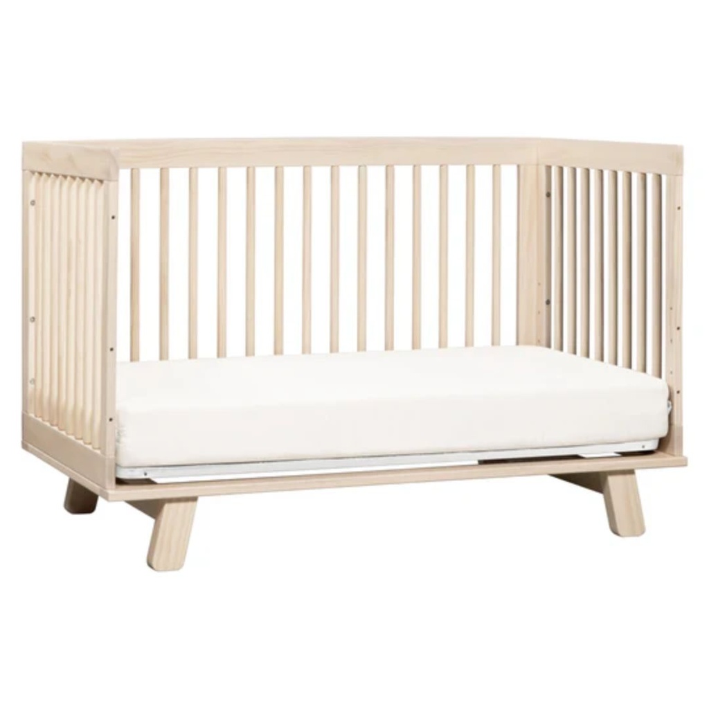 Babyletto Hudson 3-in-1 Convertible Crib With Toddler Bed Conversion Kit Washed Natural