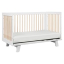 Babyletto Hudson 3-in-1 Convertible Crib With Toddler Bed Conversion Kit White Washed Natural