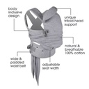 Boppy Comfygrow Carrier Dove Gray 