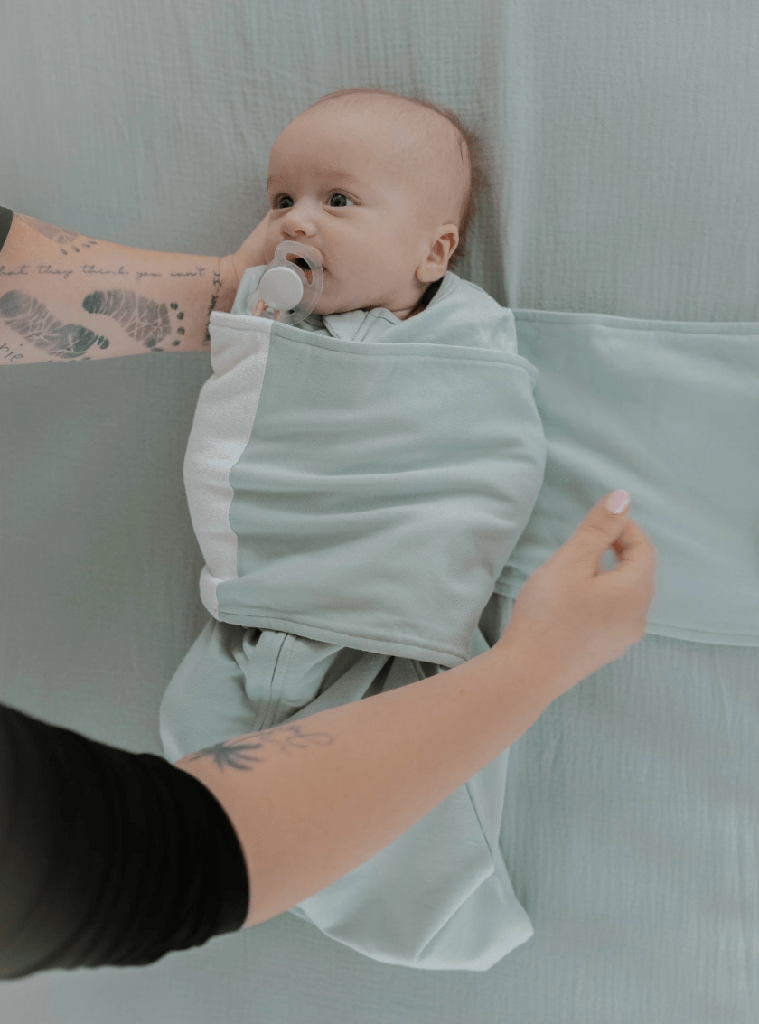 Butterfly Swaddle Sage Green Small 7-12lbs