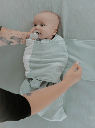 Butterfly Swaddle Sage Green Small 7-12lbs