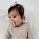 Itzy Natural Rubber Pacifier Buttercream & Toast 2pk