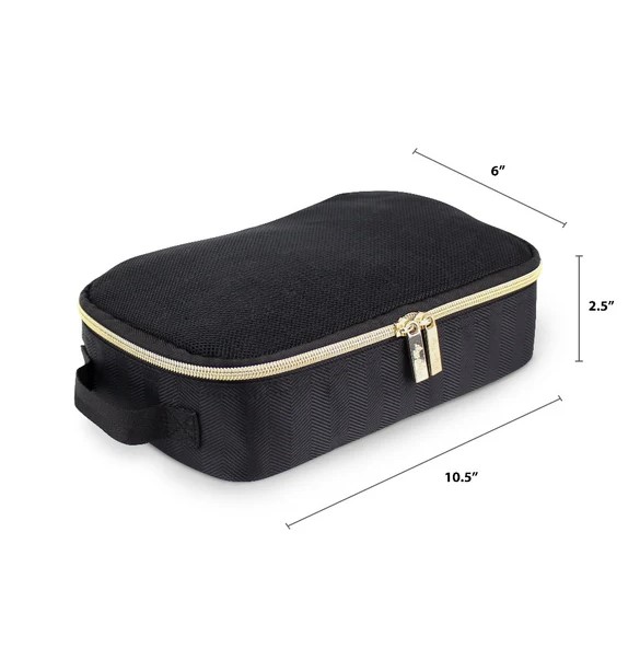 Itzy Ritzy Packing Cube Black & Gold