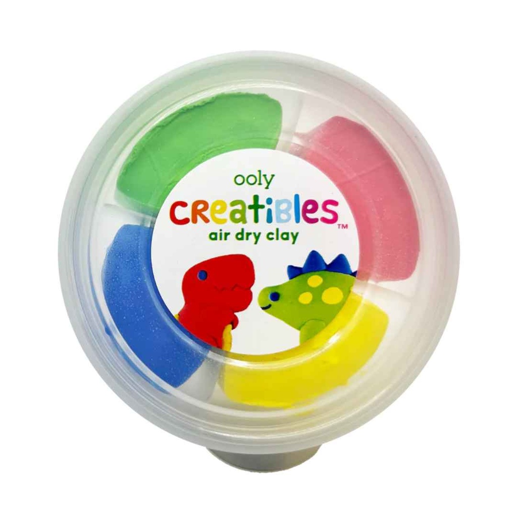 Creatibles D.I.Y. Air-Dry Clay Kit: Dino. BFFs 4pk