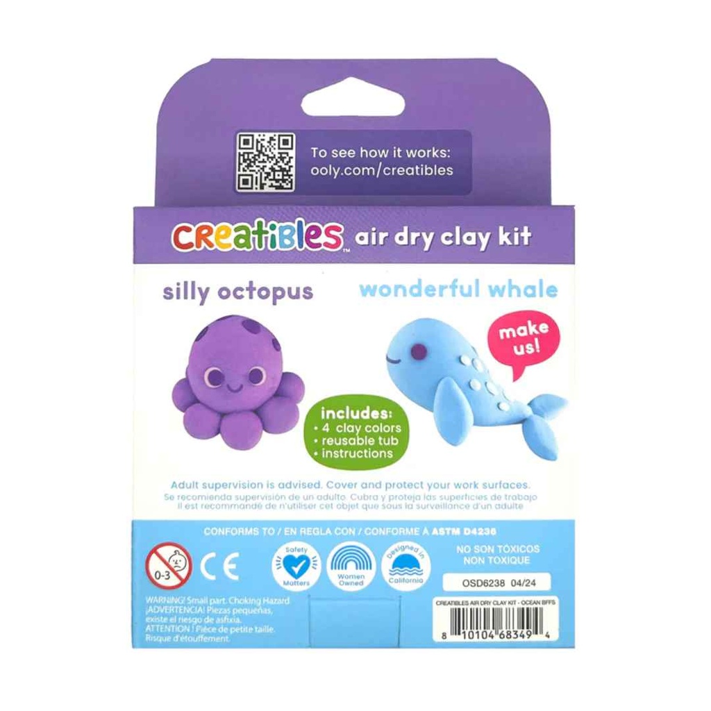 Creatibles D.I.Y. Air-Dry Clay Kit: Ocean BFFs