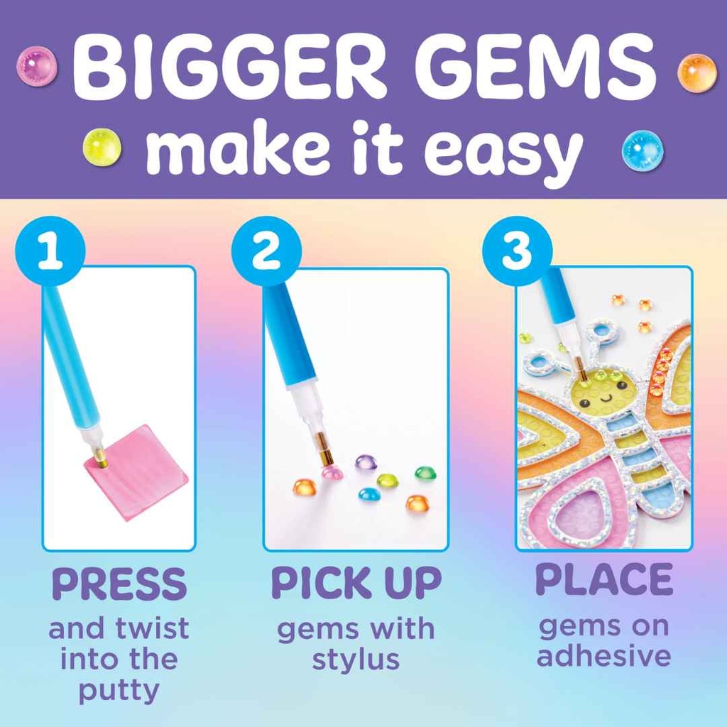 Bubble Gems Super Sticker Butterfly