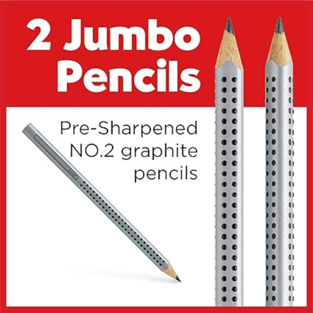 Jumbo Grip Graphite No. 2 (B) EcoPencils 2ct