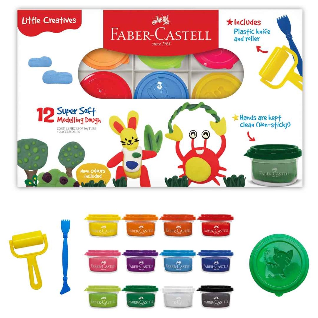 Little Creatives Modelling Dough 12ct