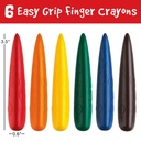 Little Creatives Easy Grip Crayons 6ct