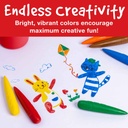 Little Creatives Easy Grip Crayons 6ct