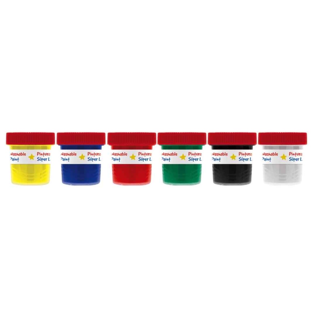 Little Creatives Fingerpaints 6pk