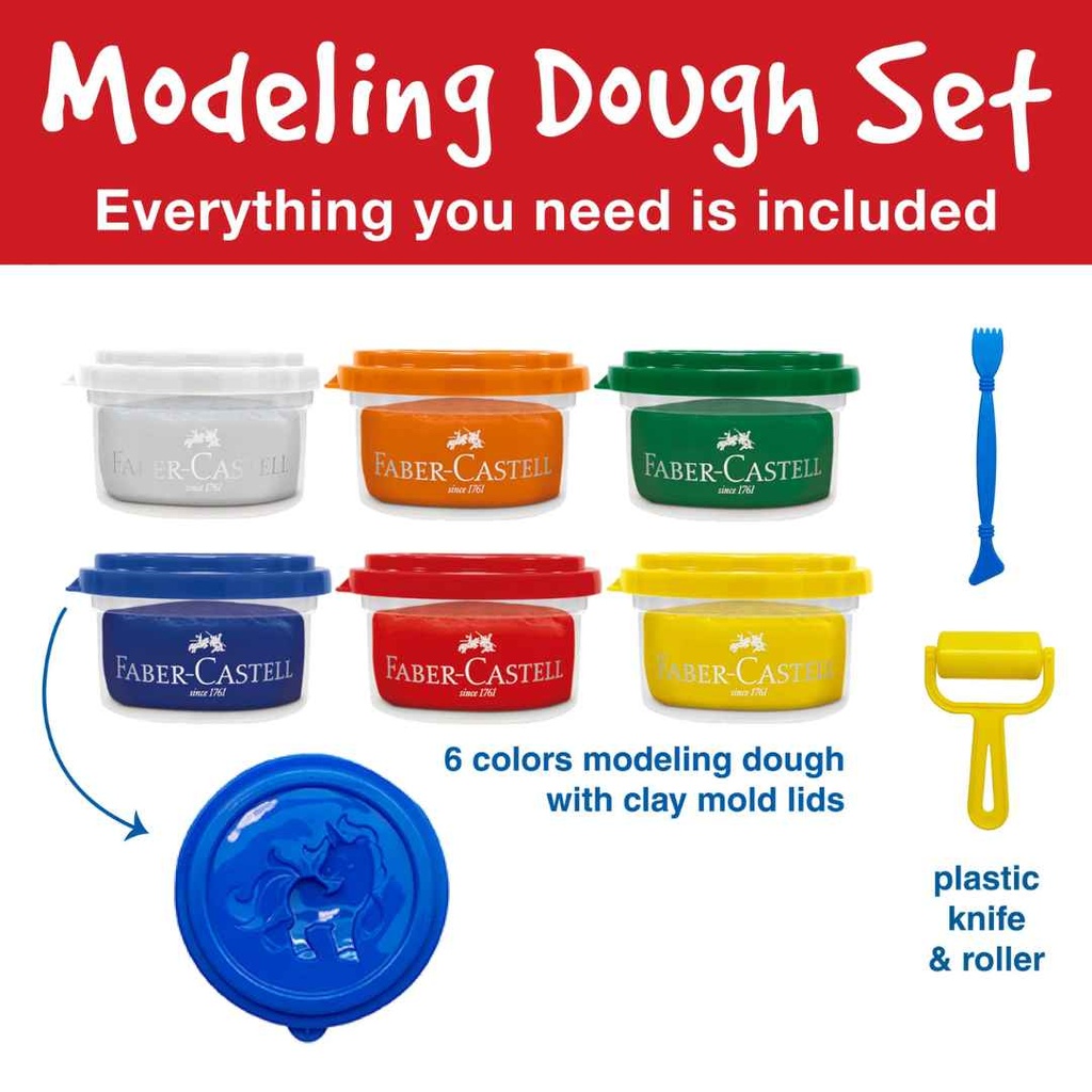 Little Creatives Modelling Dough 6pk
