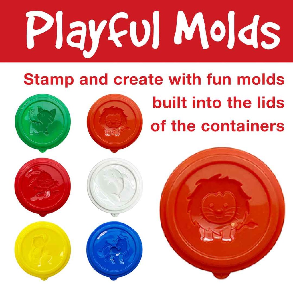 Little Creatives Modelling Dough 6pk