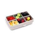 Melii Luxe Snackle 6-Compartment Ivory