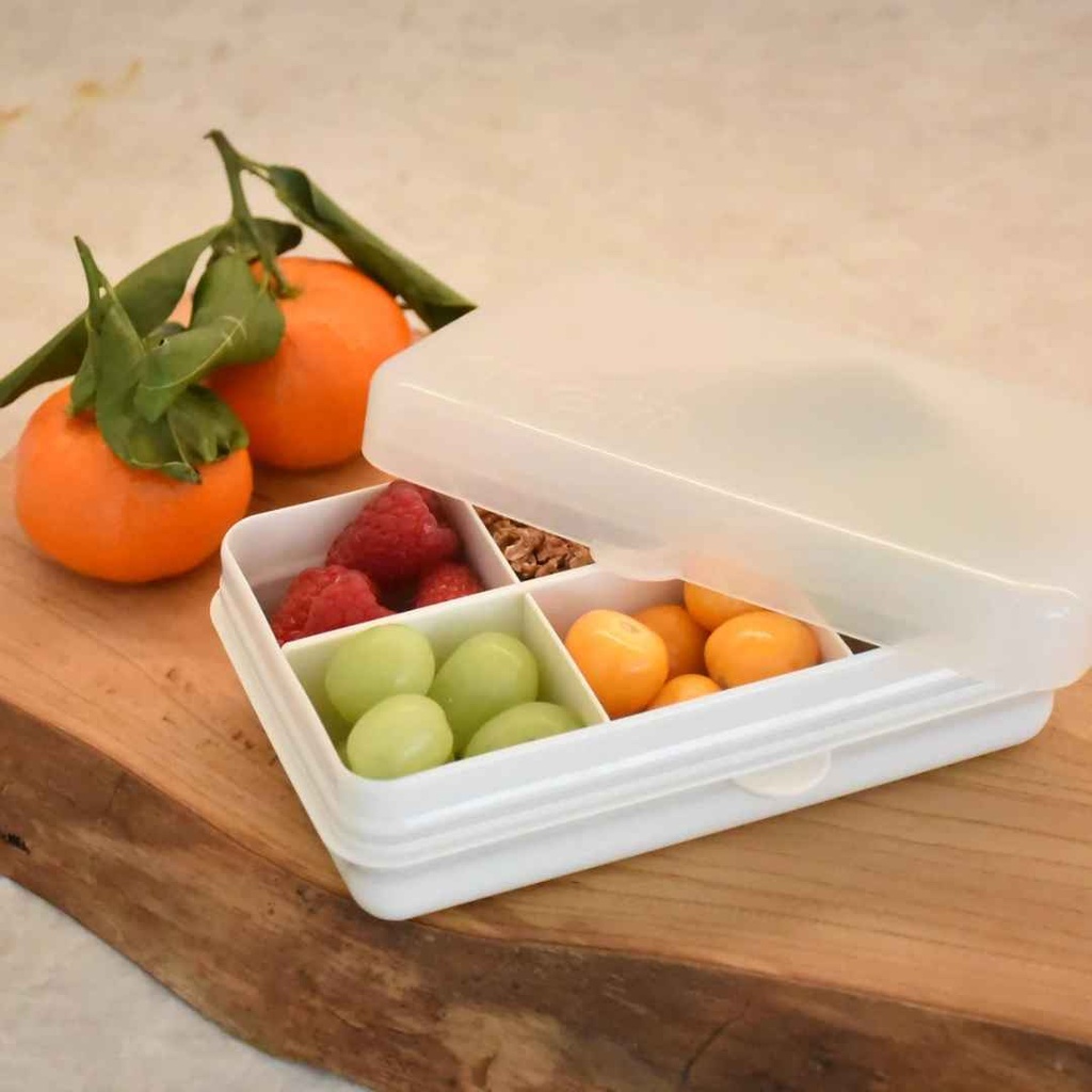 Melii Luxe Snackle 6-Compartment Ivory