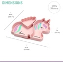 Melii Luxe Silicone Suction Plate Unicorn