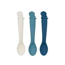 Melii Luxe Silicone Spoons Blue 3pc
