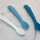 Melii Luxe Silicone Spoons Blue 3pc