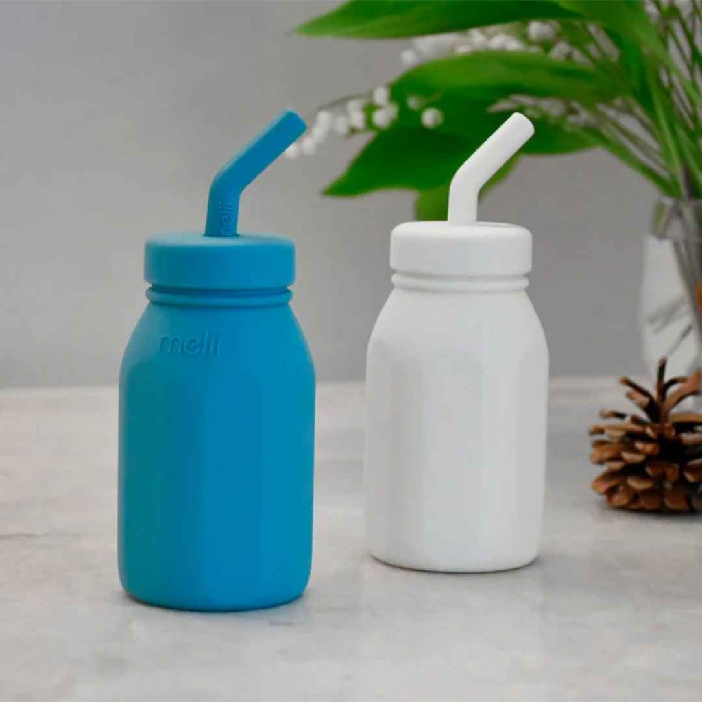 Melii Luxe Silicone Milk Bottle Blue
