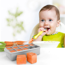 Melii Luxe Silicone Food Tray Grey