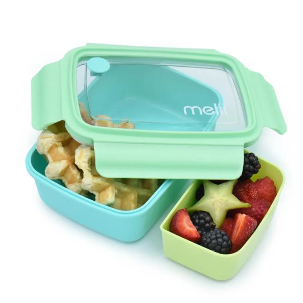Melii Bento Box with Removeable Divider Blue