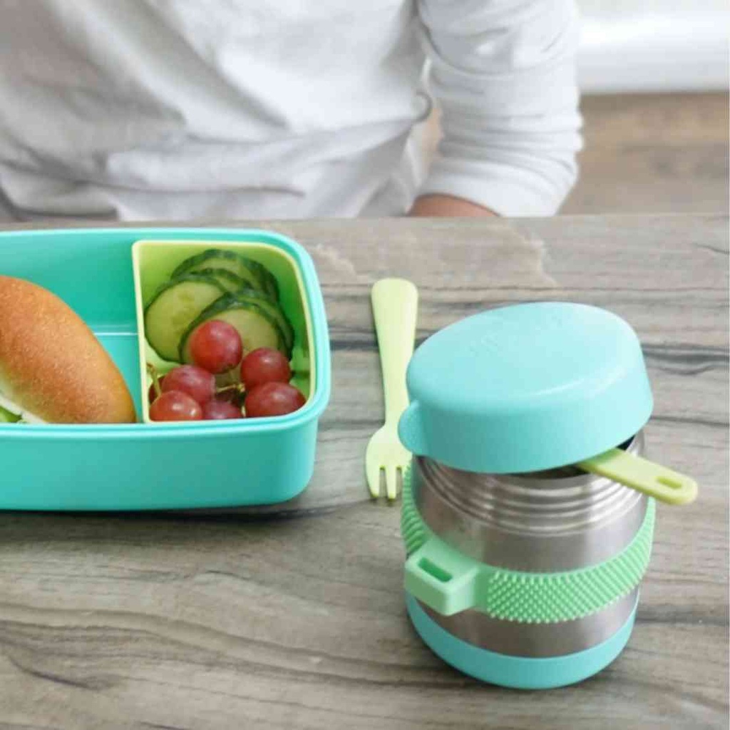 Melii Fidget Thermos Blue & Mint 10oz