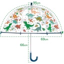 Clear Color Changing Umbrella Dino
