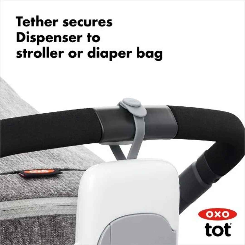 OXO Tot On The Go Wipes Dispenser Gray